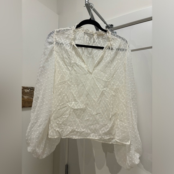 Alice + Olivia White Blouse - Picture 4 of 8